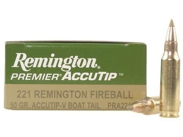 Remington Premier Varmint .221 Remington Fireball 50 Gr. AccuTip-V Boat Tail- Box of 20
