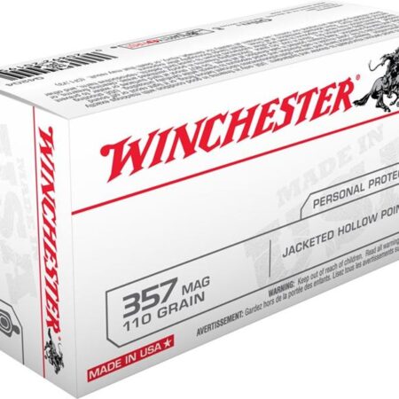 Winchester USA .357 Magnum 110 Gr. JHP- Box of 50
