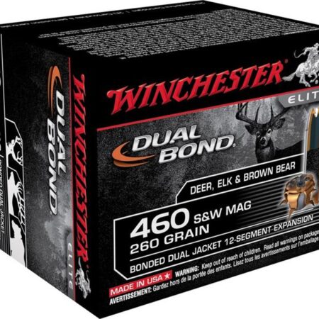 Winchester Supreme Elite Dual Bond .460 S&W Magnum 260 Gr. Jacketed Hollow Point- Box of 20