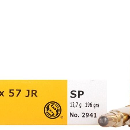Sellier & Bellot 8mm Rimmed Mauser (8x57mm JR) 196 Gr. Semi-Jacketed Soft Point- Box of 20