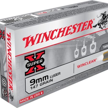 Winchester USA WinClean 9mm Luger 147 Gr. Brass Enclosed Base- Box of 50