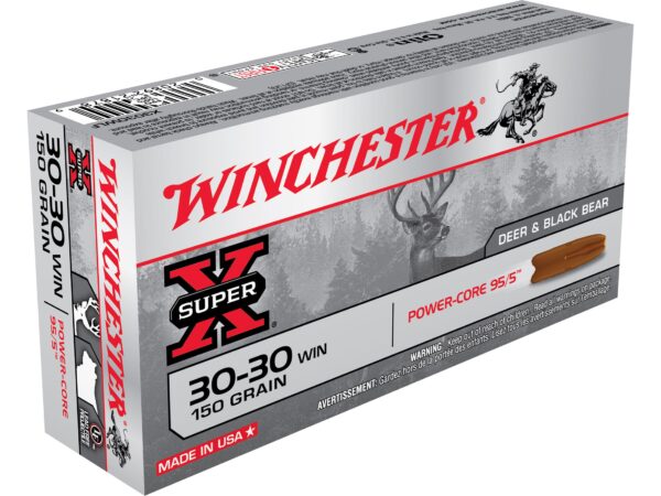 Winchester Super-X Power-Core 95/5 .30-30 Winchester 150 Gr. Hollow Point Boat Tail- Lead-Free- Box of 20