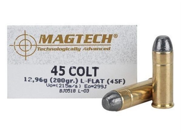 Magtech Cowboy Action .45 Colt (Long Colt) 200 Gr. Lead Flat Nose- Box of 50