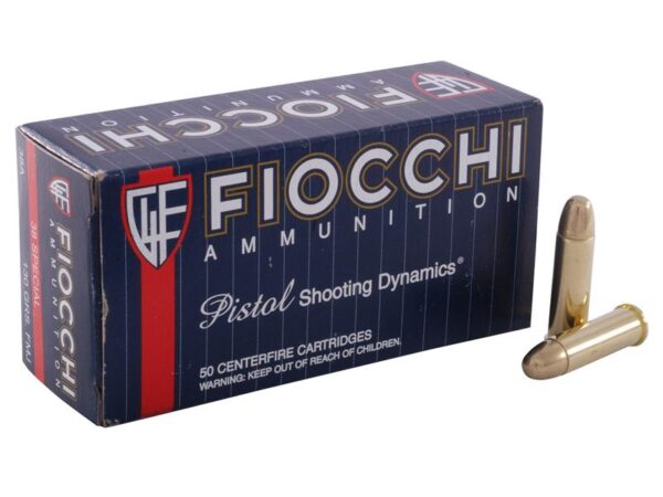 Fiocchi Shooting Dynamics .38 Special 130 Gr. Full Metal Jacket- Box of 50