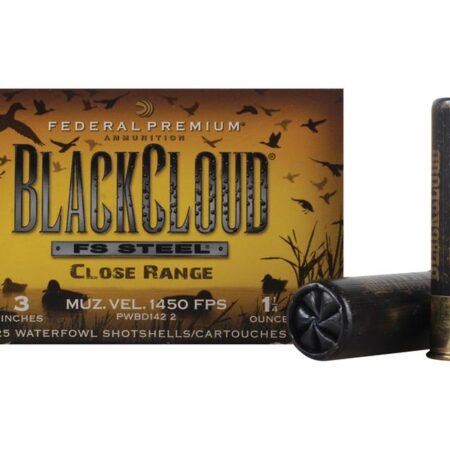 Federal Premium Black Cloud Close Range 12 Gauge 3" 1-1/4 oz #2 Non-Toxic FlightStopper Steel Shot- Box of 25