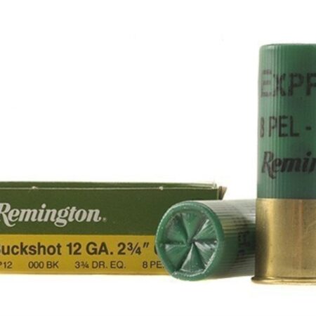Remington Express 12 Gauge 2-3/4" 000 Buckshot 8 Pellets- Box of 5