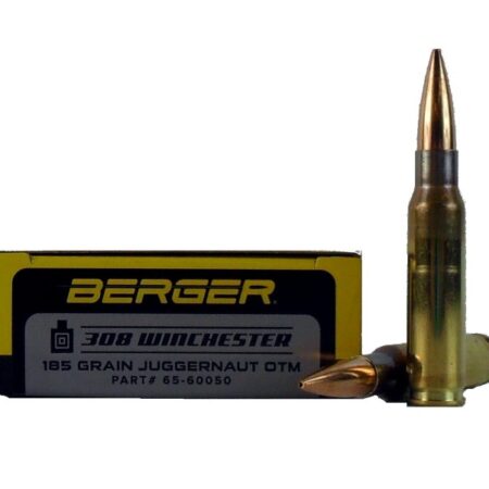 Berger Match Grade .308 Winchester 185 Gr. Juggernaut OTM- Box of 20