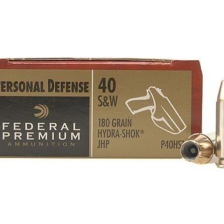 Federal Premium Personal Defense .40 S&W 180 Gr. Hydra-Shok Jacketed Hollow Point- Box of 20