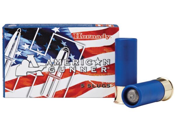 Hornady American Gunner 12 Gauge 2-3/4" Reduced Recoil 1 oz Rifled Slug- Box of 5