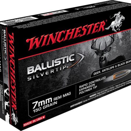 Winchester Supreme 7mm Remington Magnum 150 Gr. Ballistic Silvertip- Box of 20