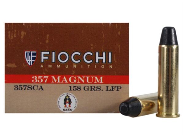 Fiocchi Cowboy Action .357 Magnum 158 Gr. Lead Round Nose Flat Point- Box of 50