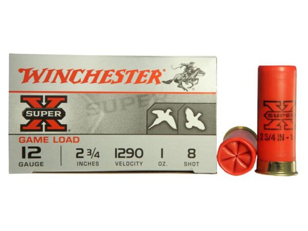 Winchester Super-X Game Load 12 Gauge 2-3/4" 1 oz #8 Shot- Box of 25