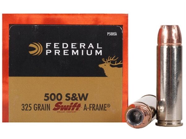 Federal Premium Vital-Shok .500 S&W Magnum 325 Gr. Bonded A-Frame Hollow Point- Box of 20