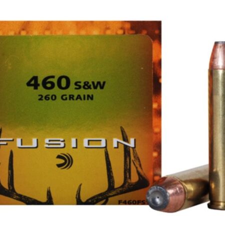 Federal Fusion .460 S&W Magnum 260 Gr. Jacketed Hollow Point- Box of 20