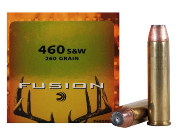 Federal Fusion .460 S&W Magnum 260 Gr. Jacketed Hollow Point- Box of 20
