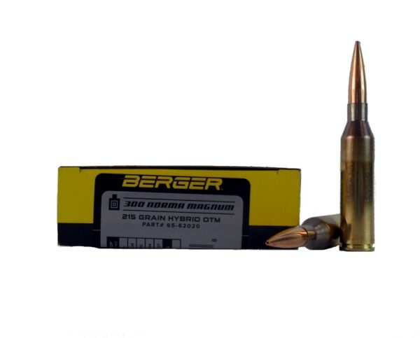 Berger Match Grade .300 Norma Magnum 215 Gr. Hybrid OTM- Box of 20