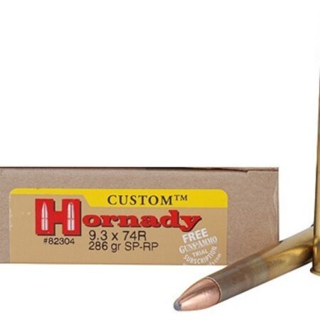 Hornady Dangerous Game 9.3x74mm Rimmed 286 Gr. Spire Point- Box of 20