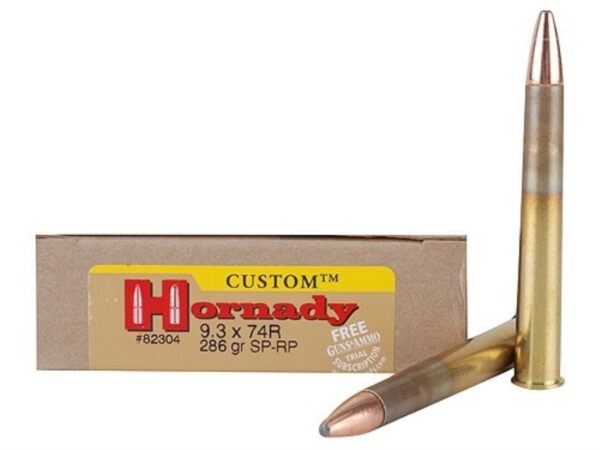 Hornady Dangerous Game 9.3x74mm Rimmed 286 Gr. Spire Point- Box of 20