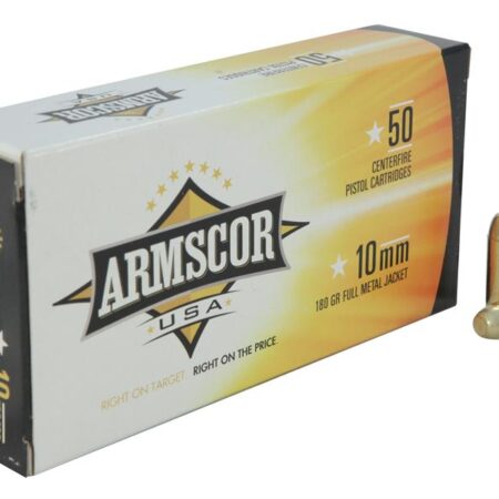 Armscor 10mm Auto 180 Gr. Full Metal Jacket- Box of 50