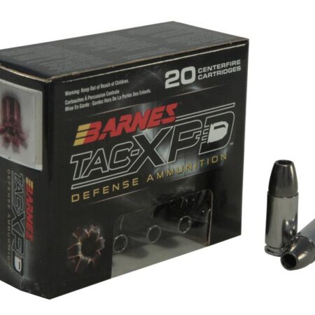 Barnes TAC-XPD 9mm Luger +P 115 Gr. TAC-XP Hollow Point Lead-Free- Box of 20