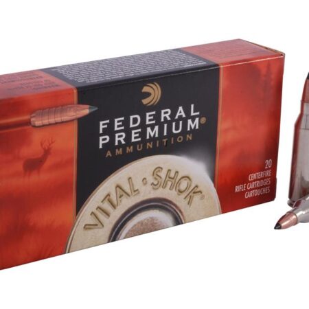 Federal Premium Vital-Shok .243 Winchester 85 Gr. Trophy Copper Tipped Boat Tail- Lead-Free- Box of 20
