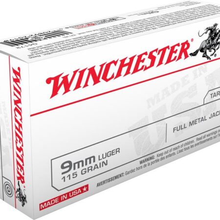 Winchester USA 9mm Luger 115 Gr. FMJ- Range Pack of 200
