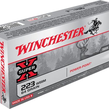Winchester Super-X .223 Winchester Super Short Magnum (WSSM) 64 Gr. Power-Point- Box of 20