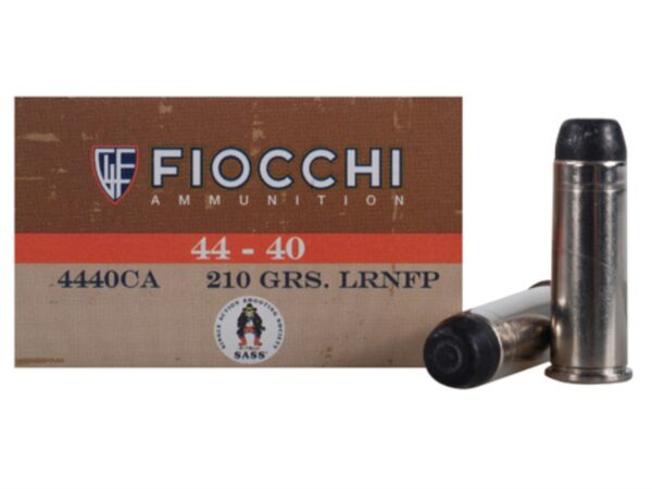 Fiocchi Cowboy Action .44-40 WCF 210 Gr. Lead Round Nose Flat Point- Box of 50
