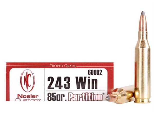 Nosler Trophy Grade .243 Winchester 85 Gr. Partition- Box of 20