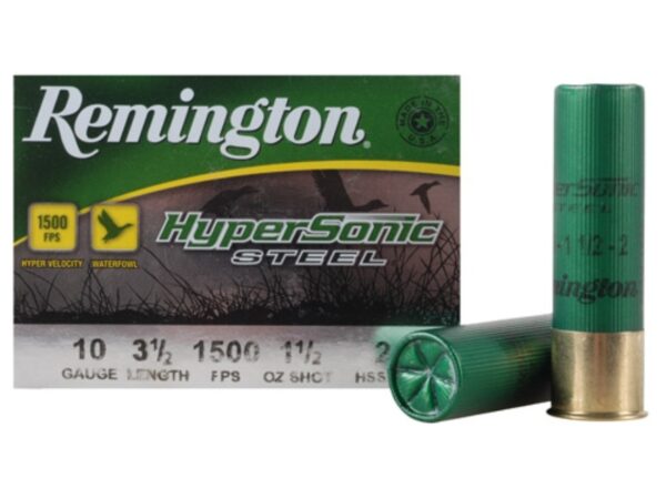 Remington HyperSonic 10 Gauge 3-1/2" 1-1/2 oz #2 Non-Toxic Steel Shot- Box of 25