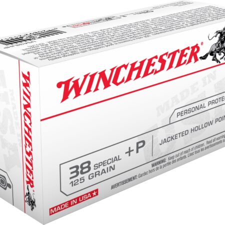 Winchester USA .38 Special +P 125 Gr. Jacketed Hollow Point- Box of 50