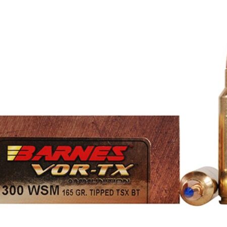 Barnes VOR-TX .300 WSM 165 Gr. Tipped TSX Bullet Boat Tail- Lead-Free- Box of 20