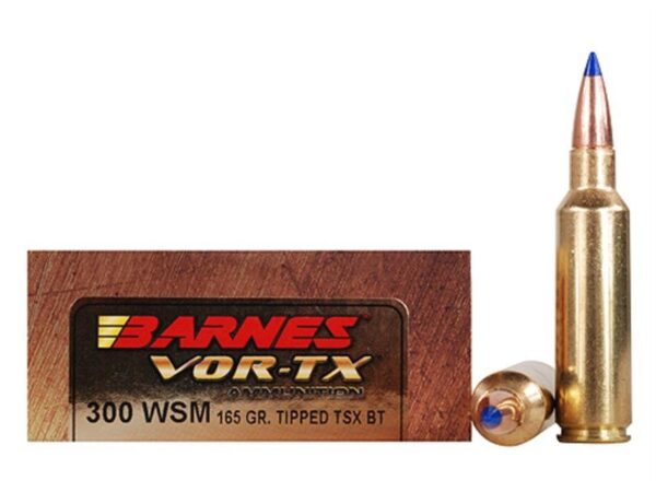 Barnes VOR-TX .300 WSM 165 Gr. Tipped TSX Bullet Boat Tail- Lead-Free- Box of 20