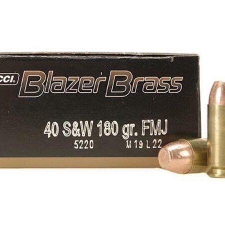 CCI Blazer Brass .40 S&W 180 Gr. Full Metal Jacket- Box of 50