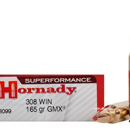 Hornady SUPERFORMANCE .308 Winchester 165 Gr. GMX Boat Tail- Lead Free- Box of 20