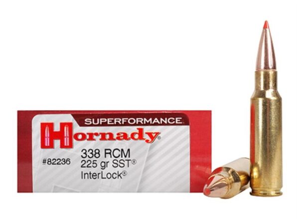 Hornady SUPERFORMANCE SST .338 Ruger Compact Magnum (RCM) 225 Gr. SST- Box of 20