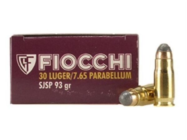 Fiocchi .30 Luger 93 Gr. Semi-Jacketed Soft Point- Box of 50