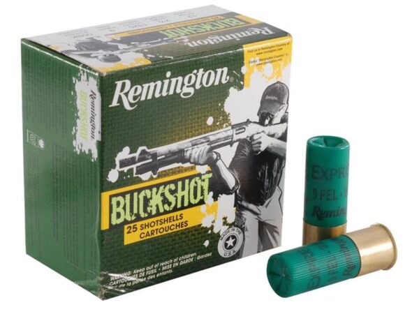 Remington Express 12 Gauge 2-3/4" 00 Buckshot 9 Pellets- Box of 25