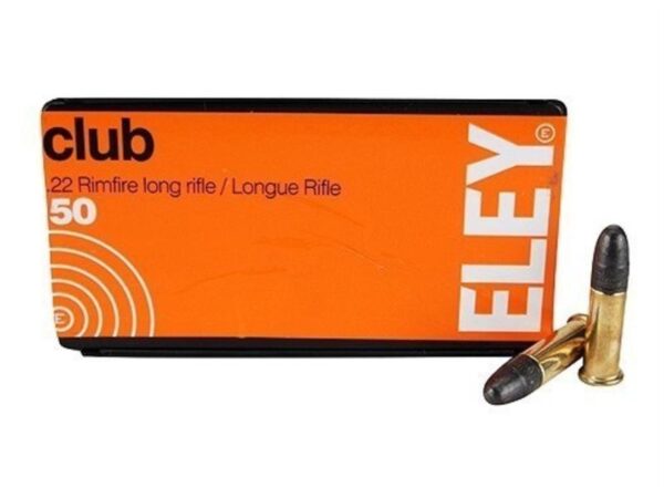 Eley Club .22 Long Rifle 40 Gr. Lead Round Nose- Box of 50