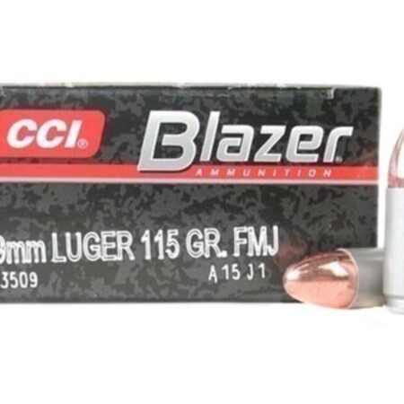 CCI Blazer Aluminum Case 9mm Luger 115 Gr. FMJ- Box of 50