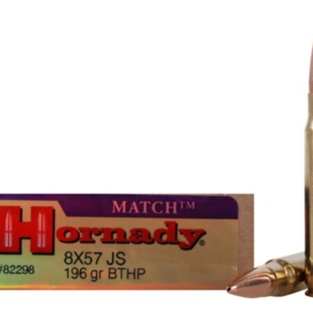 Hornady Vintage Match 8x57mm JS Mauser 196 Gr. Boat Tail Hollow Point- Box of 20