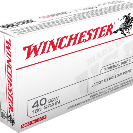 Winchester USA .40 S&W 180 Gr. Jacketed Hollow Point- Box of 50