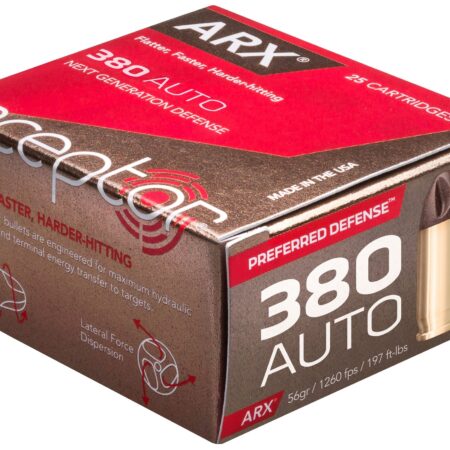 Inceptor Preferred Defense .380 ACP 56 Gr. ARX Frangible- Lead-Free- Box of 25