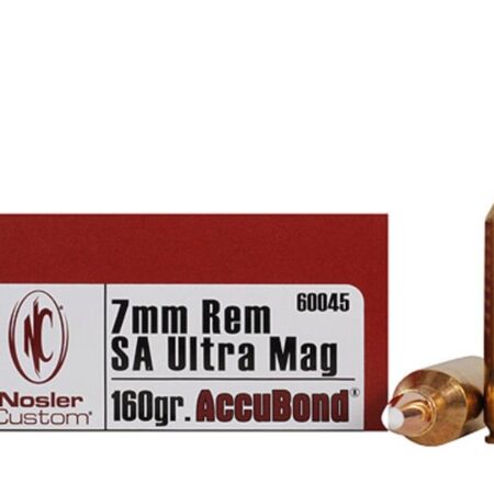 Nosler Trophy Grade 7mm Remington Short Action Ultra Magnum 160 Gr. AccuBond- Box of 20