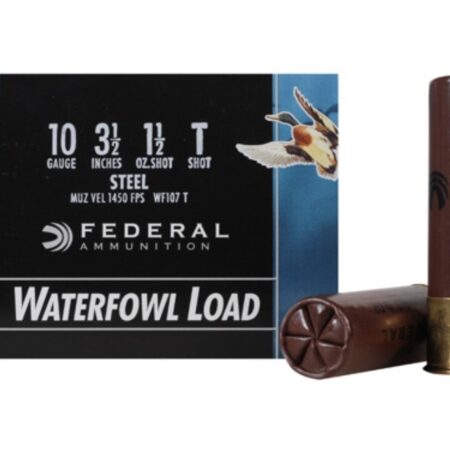 Federal Speed-Shok Waterfowl 10 Gauge 3-1/2" 1-1/2 oz T Non-Toxic Steel Shot- Box of 25