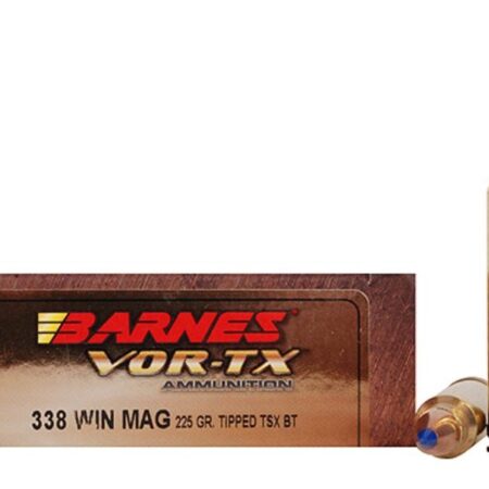Barnes VOR-TX .338 Winchester Magnum 225 Gr. Tipped TSX Bullet Boat Tail Lead-Free- Box of 20