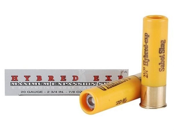 Lightfield Hybred EXP 20 Ga 2-3/4" 7/8 oz Sabot Slug- Box of 5