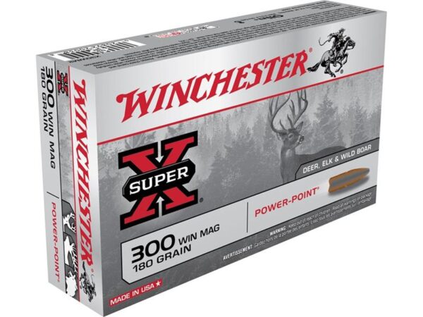 Winchester Super-X .300 Winchester Magnum 180 Gr. Power-Point- Box of 20