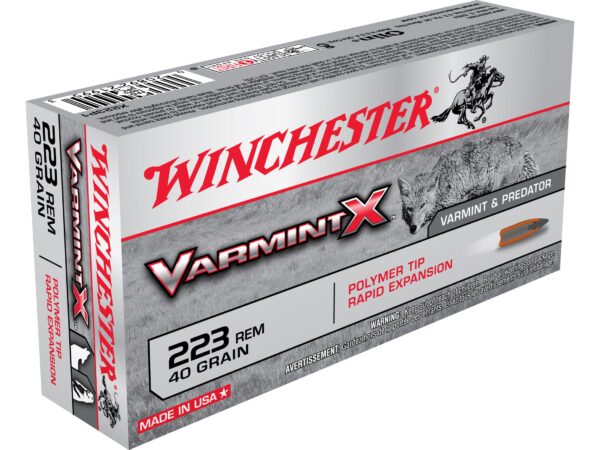 Winchester Varmint X .223 Remington 40 Gr. Polymer Tip- Box of 20