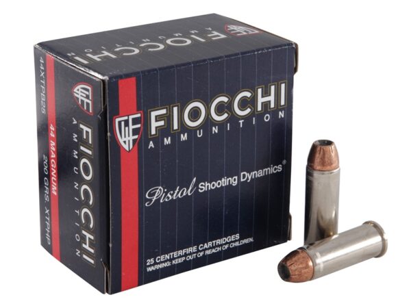 Fiocchi .44 Remington Magnum 200 Gr. Hornady XTP Jacketed Hollow Point- Box of 25
